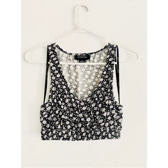 Mink Pink Floral Baby Crop Top- add free to any order - Picture 2 of 4